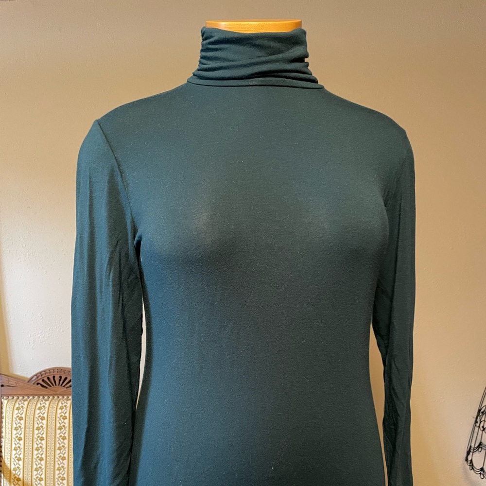 Style & Co Ruched Turtleneck L